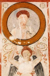 Valle de las Tumbas, fresco hipogeo en la tumba de los tres hermanos