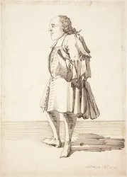 Abad Antonio Niccolini, c.1725 (dibujo a pluma y tinta)