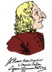 Antonio Vivaldi (1678 - 1741), Caricatura de Pierre Leone Ghezzi (1674 - 1755)