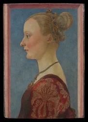Retrato de mujer, c.1480 (temple sobre madera)