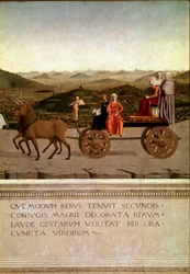 Díptico del triunfo de Federico da Montefeltro y Battista Sforza, detalle