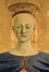 Santa María " della Misericordia ", pieza central del políptico pintado para los " Confratelli della Misericordia ".