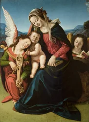 Madonna y ángel
