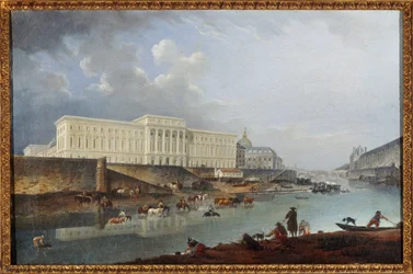 El Hôtel de la Monnaie, el Quai de Conti y el Sena, vistos desde la Pointe de la Cité