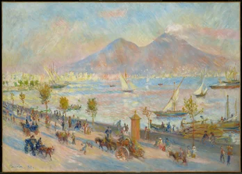 Bahía de Nápoles, al atardecer