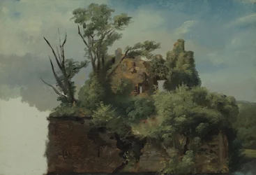 Paisaje con ruinas
