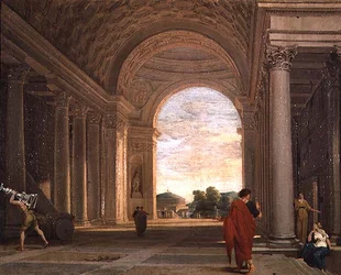El Interior de una Iglesia en Roma