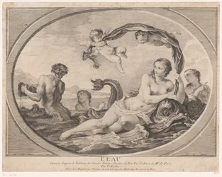 Representación alegórica con Amphitrite L