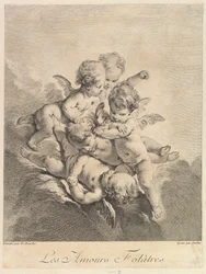Niños jugando, 1750