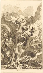 Sátiro, ninfa y dios del río