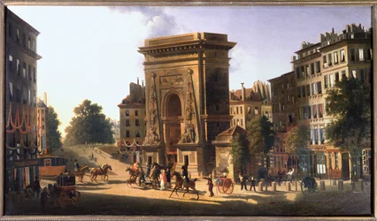 El bulevar del Temple y la Puerta Saint Denis, París, hacia 1810 (pintura)