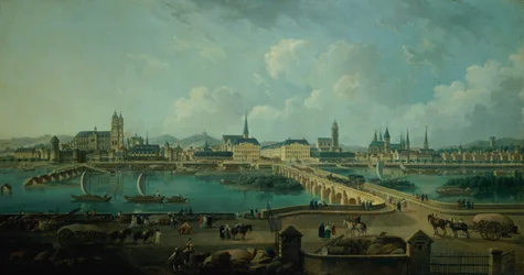 Vista panorámica de Tours, 1787