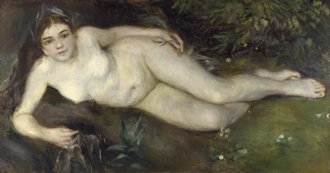 Una ninfa junto a un arroyo, 1869-1870