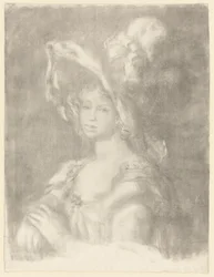 Amélie Laurent Dieterlé, c.1899 (litografía sobre papel blanquecino)