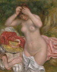 Bañista arreglándose el cabello, 1893
