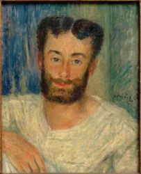Retrato de un joven barbudo con chaleco recortado (El remero de Bougival)