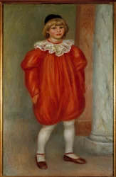Claude Renoir en disfraz de payaso