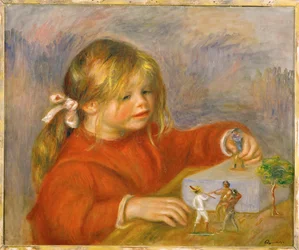 Claude Renoir, jugando (óleo sobre lienzo)
