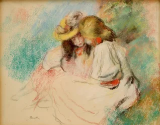 Dos niñas leyendo
