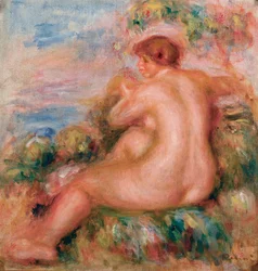 Desnudo femenino en un paisaje