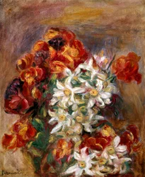 Flores. Pintura de Pierre-Auguste Renoir (Pierre Auguste Renoir