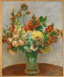 Flores en un jarrón (óleo sobre lienzo)