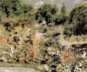 Jardín en Fontenay-aux-Roses, c.1873-74 (óleo sobre lienzo)