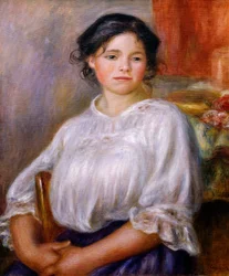 Chica sentada, de Pierre-Auguste Renoir