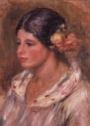 Chica con Rosas en el Cabello