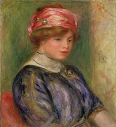 Niña con sombrero rosa