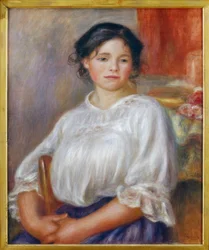 Joven sentada
