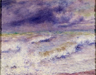 La ola, Pintura de Pierre Auguste Renoir
