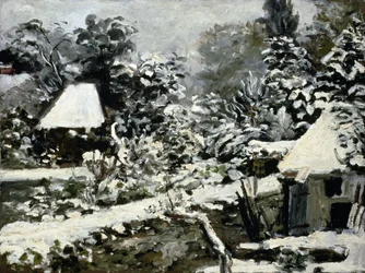 Paisaje, Efecto de Nieve, c.1868