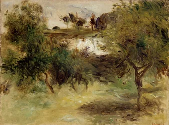 Paisaje con árboles, finales del siglo XIX