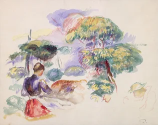 Paisaje con una niña