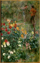 El jardín de la calle Cortot en Montmartre Pintura de Pierre Auguste Renoir (1841-1919)
