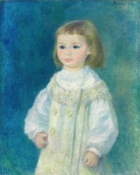 Lucie Berard niña de blanco, 1883