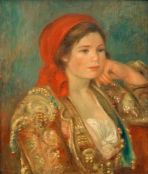 Niña con chaqueta española