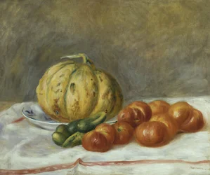 Melón y tomates, 1903