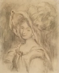 Mme Dieterle con sombrero, c.1896