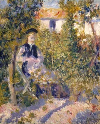 Nini en el jardín