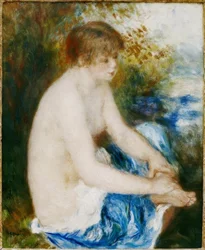 Pequeño desnudo azul