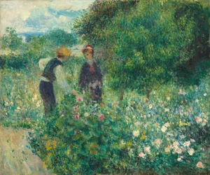Recogiendo flores