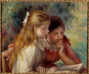 Lectura. Pintura de Pierre Auguste Renoir (1841-1919) siglo XIX París, museo de Orsay