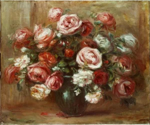 Bodegón con rosas