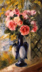 Rosas en un Jarrón Azul, 1892