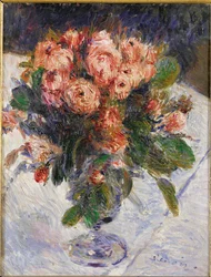 Rosas centelleantes (óleo sobre lienzo)