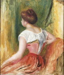 Joven sentada