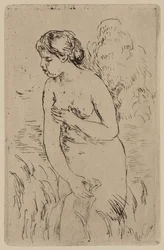 La bañista, c.1890 (aguafuerte de tinta sobre papel)