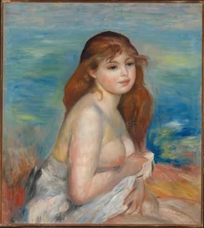 La bañista rubia, hacia 1887